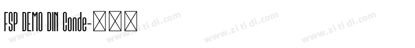 FSP DEMO DIN Conde字体转换 FSP DEMO DIN Conde字体转换
